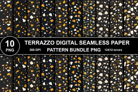 Download Terrazzo Pattern PNG Paper Bundle - Premium Bundle