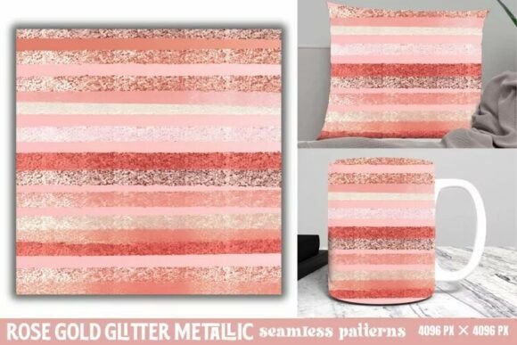 Download Rose Gold Glitter Metallic Pattern - Premium Resources
