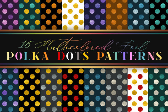 Download Colorful Foil Polka Dots Pattern Tiles - Premium Resources